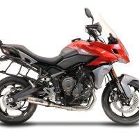 GPR auspuff kompatibel mit  Triumph Trident 660 2021-2024, Deeptone Inox, Racing-Komplettsystem-Auspuff, einschließlich Krümmer und abnehmbarem DB-Killer 