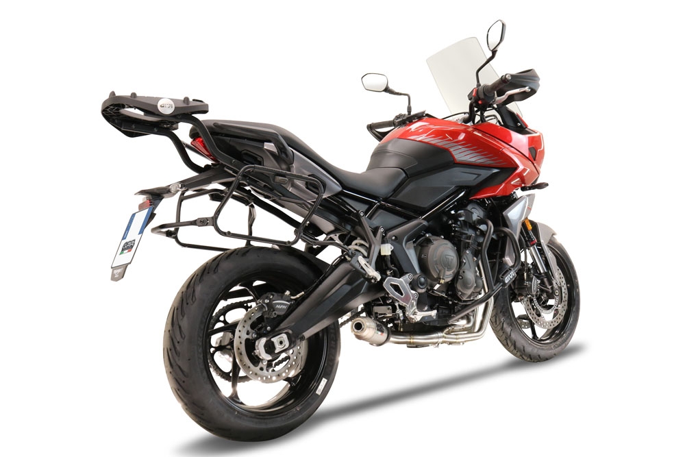 GPR auspuff kompatibel mit  Triumph Trident 660 2021-2024, Deeptone Inox, Racing-Komplettsystem-Auspuff, einschließlich Krümmer und abnehmbarem DB-Killer 
