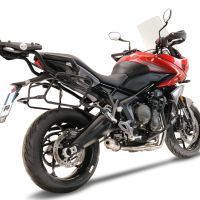 GPR auspuff kompatibel mit  Triumph Trident 660 2021-2024, Deeptone Inox, Racing-Komplettsystem-Auspuff, einschließlich Krümmer und abnehmbarem DB-Killer 
