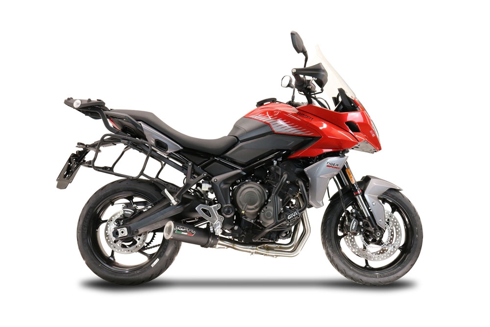 GPR auspuff kompatibel mit  Triumph Tiger Sport 660 2022-2024, M3 Black Titanium, Racing-Komplettsystem-Auspuff, einschließlich Krümmer und abnehmbarem DB-Killer 