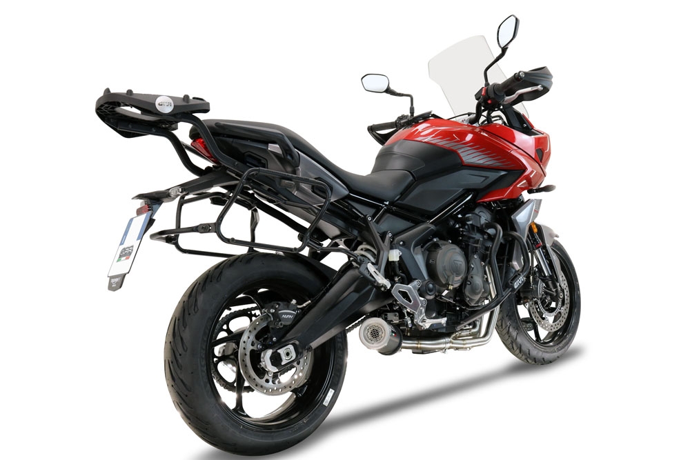 GPR auspuff kompatibel mit  Triumph Tiger Sport 660 2022-2024, M3 Black Titanium, Racing-Komplettsystem-Auspuff, einschließlich Krümmer und abnehmbarem DB-Killer 