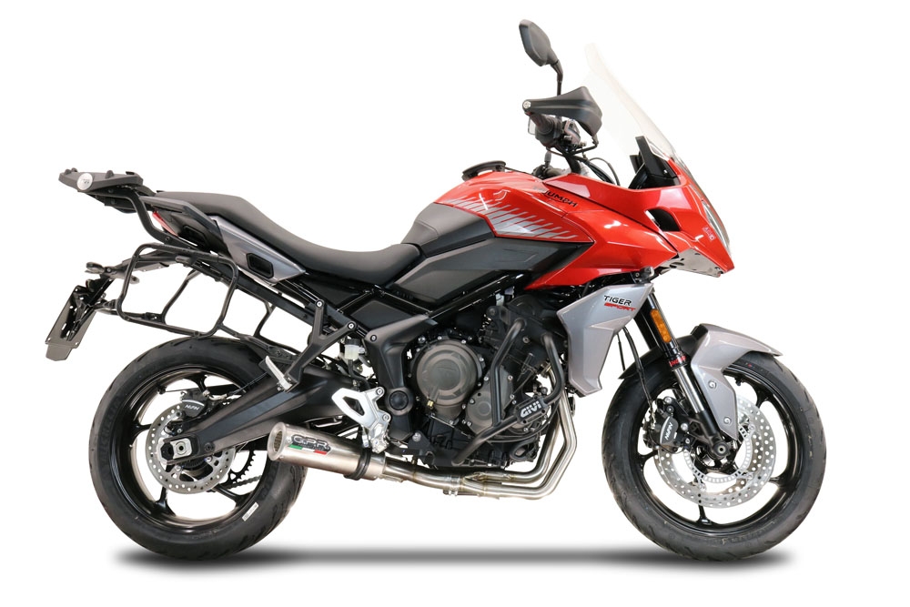 GPR auspuff kompatibel mit  Triumph Tiger Sport 660 2022-2024, M3 Inox , Racing-Komplettsystem-Auspuff, einschließlich Krümmer und abnehmbarem DB-Killer 