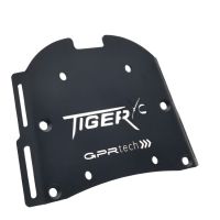 GPR TECH Triumph Tiger 800 2011/2016 e3 Spezifische Montageplatte Top Case ALPITECH 55 LT kompatibel mit Original-Gepäckträger, aus Edelstahl mit 4 Verankerungspunkten