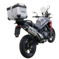 GPR TECH Triumph Tiger 1200 Gt - Rally 2022/2024 e5 Topcase aus Aluminium, silberfarben mit spezifischer Platte inklusive Kapazität Liter 35