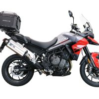 GPR TECH Triumph Tiger 850 Sport 2020/2024 e5 Topcase aus Aluminium, schwarze Farbe mit spezifischer Platte enthalten Kapazität Liter 35