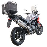 GPR TECH Triumph Tiger 1200 Gt - Rally 2022/2024 e5 Topcase aus Aluminium, schwarze Farbe mit spezifischer Platte enthalten Kapazität Liter 35