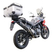 GPR TECH Triumph Tiger 1200 Gt - Rally 2022/2024 e5 Topcase aus Aluminium, silberfarben mit spezifischer Platte inklusive Kapazität Liter 55