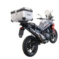 GPR TECH Triumph Tiger 1200 Gt - Rally 2022/2024 e5 Topcase aus Aluminium, silberfarben mit spezifischer Platte inklusive Kapazität Liter 55