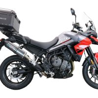 GPR TECH Triumph Tiger 900 2020/2023 e5 Topcase aus Aluminium, schwarze Farbe mit spezifischer Platte enthalten Kapazität Liter 55