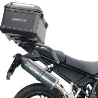 GPR TECH Triumph Tiger 1200 Gt - Rally 2022/2024 e5 Topcase aus Aluminium, schwarze Farbe mit spezifischer Platte enthalten Kapazität Liter 45