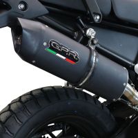 GPR auspuff kompatibel mit  Triumph Tiger 850 2020-2024, Furore Evo4 Nero, Zugelassener legaler Slip-On-Auspuff mit Abe, einschließlich abnehmbarem DB-Killer und Verbindungsrohr 