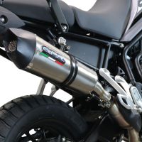 GPR auspuff kompatibel mit  Triumph Tiger 850 2020-2024, New Grand Prix Evo Titanium, Zugelassener legaler Slip-On-Auspuff mit Abe, einschließlich abnehmbarem DB-Killer und Verbindungsrohr 
