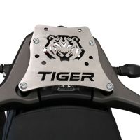 GPR TECH Triumph Tiger 850 Sport 2020/2024 e5 Spezifische Montageplatte Top Case ALPITECH 55 LT kompatibel mit Original-Gepäckträger, aus Edelstahl mit 4 Verankerungspunkten