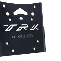 GPR TECH Benelli Trk 502 2021/2024 e5 Topcase aus Aluminium, silberfarben mit spezifischer Platte inklusive Kapazität Liter 35