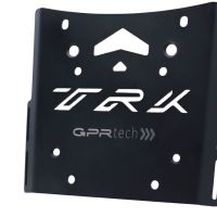 GPR TECH Benelli Trk 502 2021/2024 e5 Topcase aus Aluminium, silberfarben mit spezifischer Platte inklusive Kapazität Liter 35