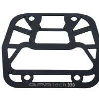 GPR TECH Aprilia Tuareg 660 2021/2024 e5 Spezifische Montageplatte Top Case ALPITECH 55 LT kompatibel mit Original-Gepäckträger, aus Edelstahl mit 4 Verankerungspunkten