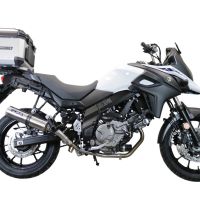 GPR TECH Suzuki V-Strom Dl 1000 2014/2016 e3 Topcase aus Aluminium, silberfarben mit spezifischer Platte inklusive Kapazität Liter 35