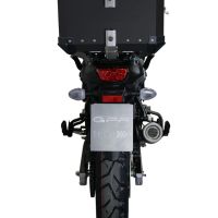 GPR TECH Suzuki V-Strom 1050 Xt/De 2020/2024 e5 Topcase aus Aluminium, schwarze Farbe mit spezifischer Platte enthalten Kapazität Liter 35