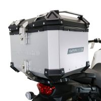 GPR TECH Suzuki V-Strom Dl 1000 2014/2016 e3 Topcase aus Aluminium, silberfarben mit spezifischer Platte inklusive Kapazität Liter 35
