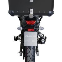 GPR TECH Suzuki V-Strom Dl 1000 2014/2016 e3 Topcase aus Aluminium, schwarze Farbe mit spezifischer Platte enthalten Kapazität Liter 55