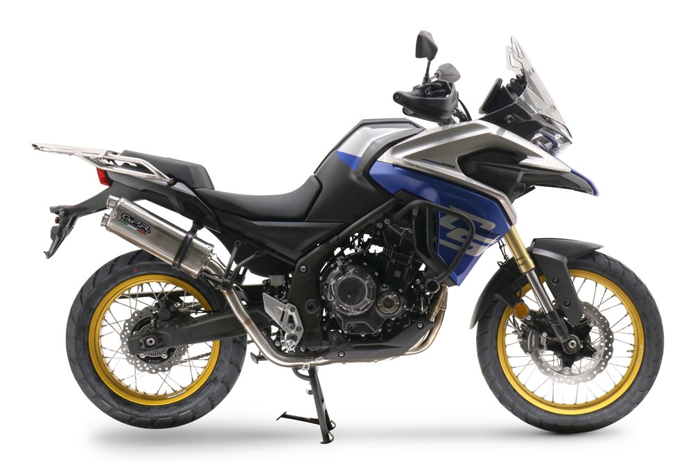 GPR auspuff kompatibel mit  Voge 525DSX 2023-2024, Dual Inox, Zugelassener legaler Slip-On-Auspuff mit Abe, einschließlich abnehmbarem DB-Killer und Verbindungsrohr 