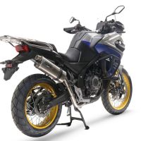 GPR auspuff kompatibel mit  Voge 525DSX 2023-2024, Dual Inox, Zugelassener legaler Slip-On-Auspuff mit Abe, einschließlich abnehmbarem DB-Killer und Verbindungsrohr 