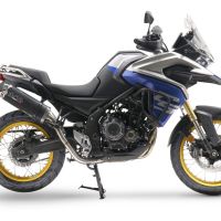 GPR auspuff kompatibel mit  Voge 525DSX 2023-2024, Dual Poppy, Zugelassener legaler Slip-On-Auspuff mit Abe, einschließlich abnehmbarem DB-Killer und Verbindungsrohr 