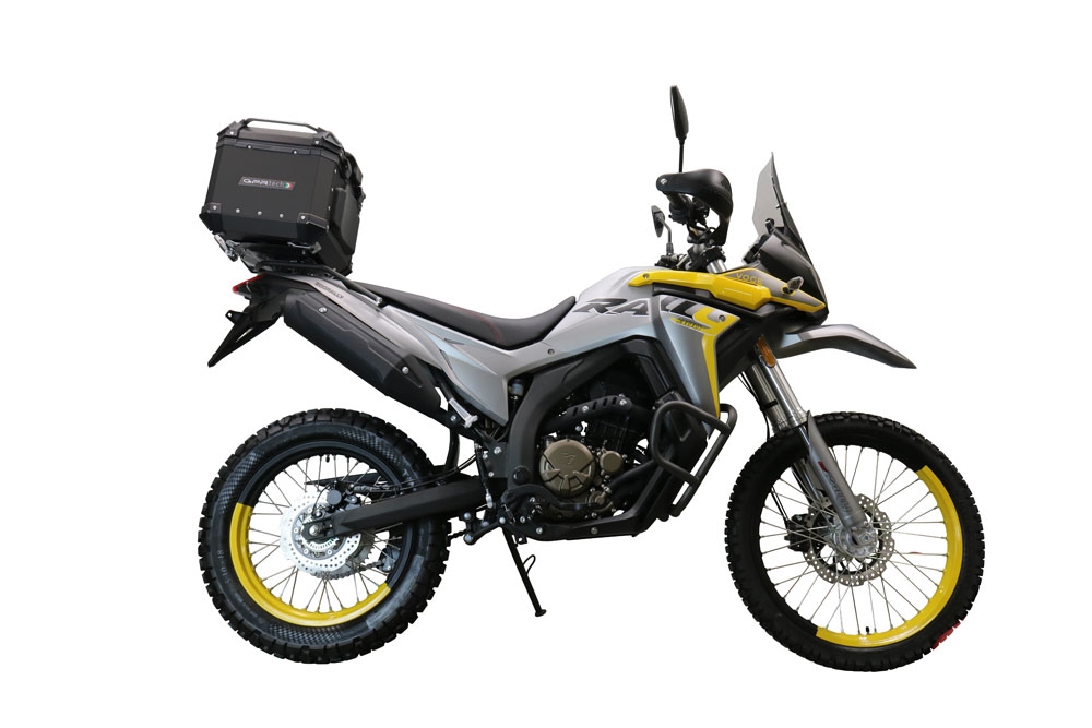 GPR TECH Voge 300Rally 2022/2024 e5 Topcase aus Aluminium, schwarze Farbe mit spezifischer Platte enthalten Kapazität Liter 35