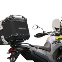 GPR TECH Voge 300Rally 2022/2024 e5 Topcase aus Aluminium, schwarze Farbe mit spezifischer Platte enthalten Kapazität Liter 35
