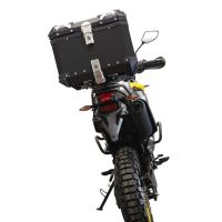 GPR TECH Voge 300Rally 2022/2024 e5 Topcase aus Aluminium, schwarze Farbe mit spezifischer Platte enthalten Kapazität Liter 35
