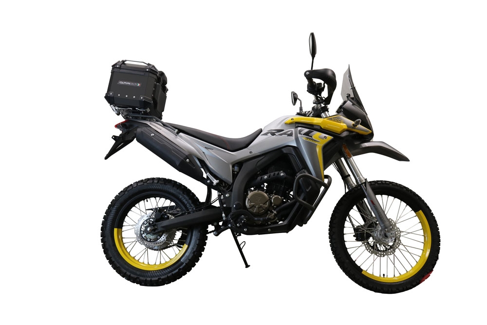 GPR TECH Voge 300Rally 2022/2024 e5 Topcase aus Aluminium, schwarze Farbe mit spezifischer Platte enthalten Kapazität Liter 26