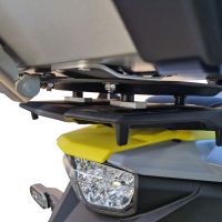 GPR TECH Suzuki V-STROM DL 800 DE - SE 2023-2025 e5 Spezifische Montageplatte Top Case ALPITECH 55 LT kompatibel mit Original-Gepäckträger, aus Edelstahl mit 4 Verankerungspunkten