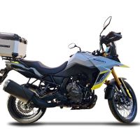 GPR TECH Suzuki V-Strom Dl 1000 2014/2016 e3 Topcase aus Aluminium, silberfarben mit spezifischer Platte inklusive Kapazität Liter 45