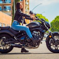GPR auspuff kompatibel mit  Kawasaki Vulcan 650 S 2017-2020, M3 Black Titanium, Homologierte auspuff mit verbindungsrohr und katalysator 