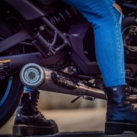 GPR auspuff kompatibel mit  Kawasaki Vulcan 650 S 2017-2020, Powercone Evo, Homologierte auspuff mit verbindungsrohr und katalysator 