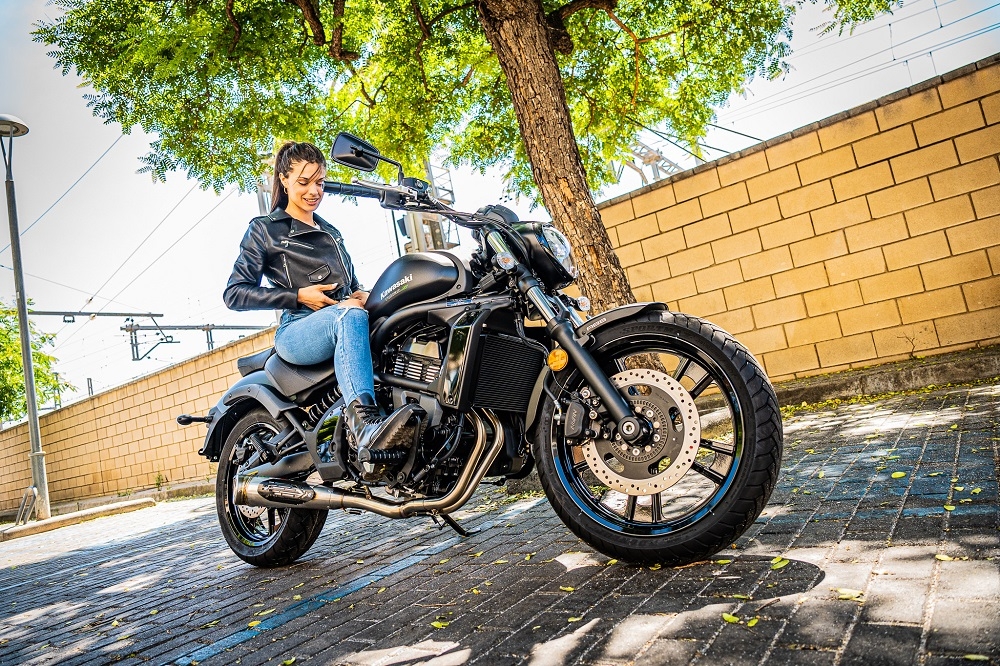 GPR auspuff kompatibel mit  Kawasaki Vulcan 650 S 2017-2020, Powercone Evo, Homologierte auspuff mit verbindungsrohr und katalysator 