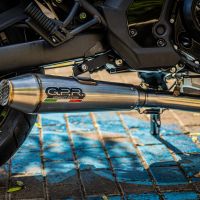 GPR auspuff kompatibel mit  Kawasaki Vulcan 650 S 2014-2016, Ultracone, Homologierte auspuff mit verbindungsrohr und katalysator 