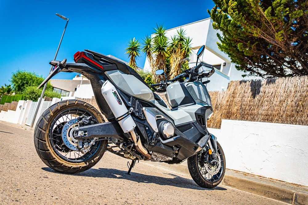 GPR auspuff kompatibel mit  Honda X-Adv 750 2025-2026, Albus Evo4, Zugelassener legaler Slip-On-Auspuff mit Abe, einschließlich abnehmbarem DB-Killer und Verbindungsrohr 