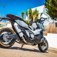 GPR auspuff kompatibel mit  Honda X-Adv 750 2025-2026, Albus Evo4, Zugelassener legaler Slip-On-Auspuff mit Abe, einschließlich abnehmbarem DB-Killer und Verbindungsrohr 