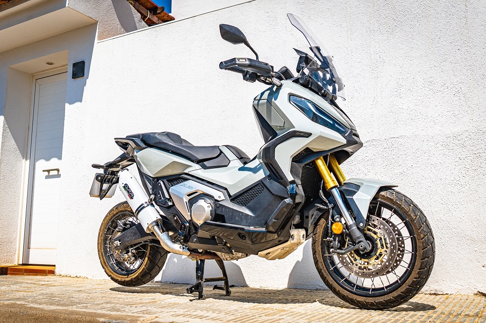 GPR auspuff kompatibel mit  Honda X-Adv 750 2025-2026, Albus Evo4, Zugelassener legaler Slip-On-Auspuff mit Abe, einschließlich abnehmbarem DB-Killer und Verbindungsrohr 