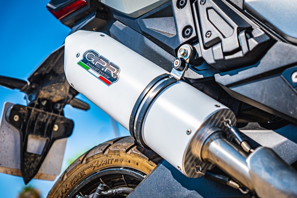 GPR auspuff kompatibel mit  Honda X-Adv 750 2025-2026, Albus Evo4, Zugelassener legaler Slip-On-Auspuff mit Abe, einschließlich abnehmbarem DB-Killer und Verbindungsrohr 
