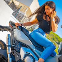 GPR auspuff kompatibel mit  Honda X-Adv 750 2025-2026, Deeptone Inox, Zugelassener legaler Slip-On-Auspuff mit Abe, einschließlich abnehmbarem DB-Killer und Verbindungsrohr 