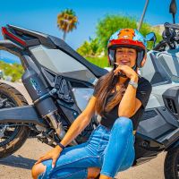 GPR auspuff kompatibel mit  Honda X-Adv 750 2016-2020, Furore Evo4 Nero, Zugelassener legaler Slip-On-Auspuff mit Abe, einschließlich abnehmbarem DB-Killer und Verbindungsrohr 