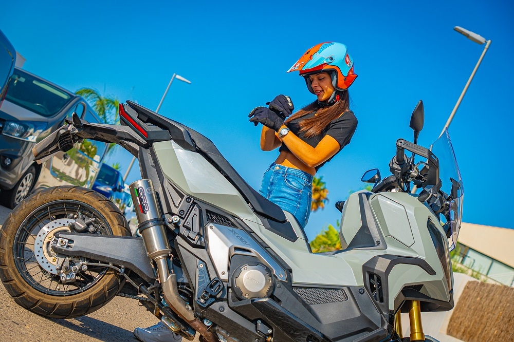 GPR auspuff kompatibel mit  Honda X-Adv 750 2025-2026, M3 Inox , Zugelassener legaler Slip-On-Auspuff mit Abe, einschließlich abnehmbarem DB-Killer und Verbindungsrohr 