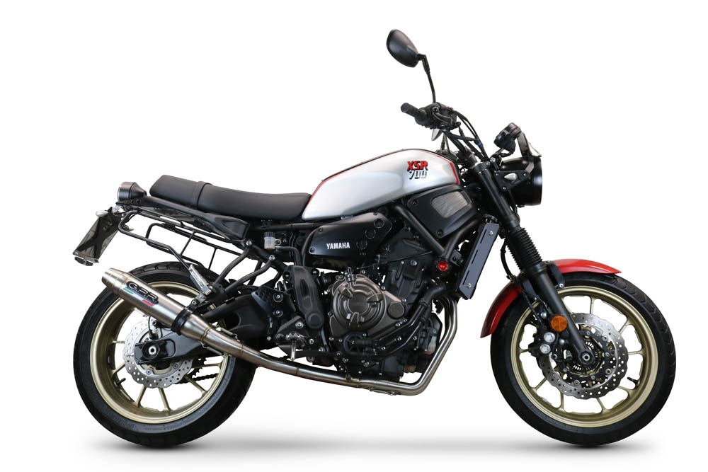 GPR auspuff kompatibel mit  Yamaha Xsr 700 2017-2020, Deeptone Inox, Kompletter Rennauspuff, geliefert mit spezifischem Krümmer, Artikel ohne Homologation 