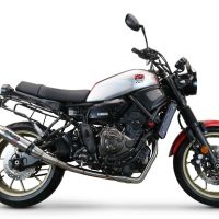GPR auspuff kompatibel mit  Yamaha Xsr 700 2017-2020, Deeptone Inox, Kompletter Rennauspuff, geliefert mit spezifischem Krümmer, Artikel ohne Homologation 
