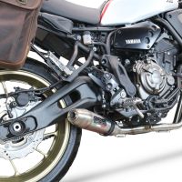 GPR auspuff kompatibel mit  Yamaha Xsr 700 2021-2024, Deeptone Inox, Racing-Komplettsystem-Auspuff, einschließlich Krümmer und abnehmbarem DB-Killer 