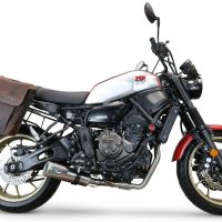 GPR auspuff kompatibel mit  Yamaha Xsr 700 2021-2024, M3 Inox , Racing-Komplettsystem-Auspuff, einschließlich Krümmer und abnehmbarem DB-Killer 