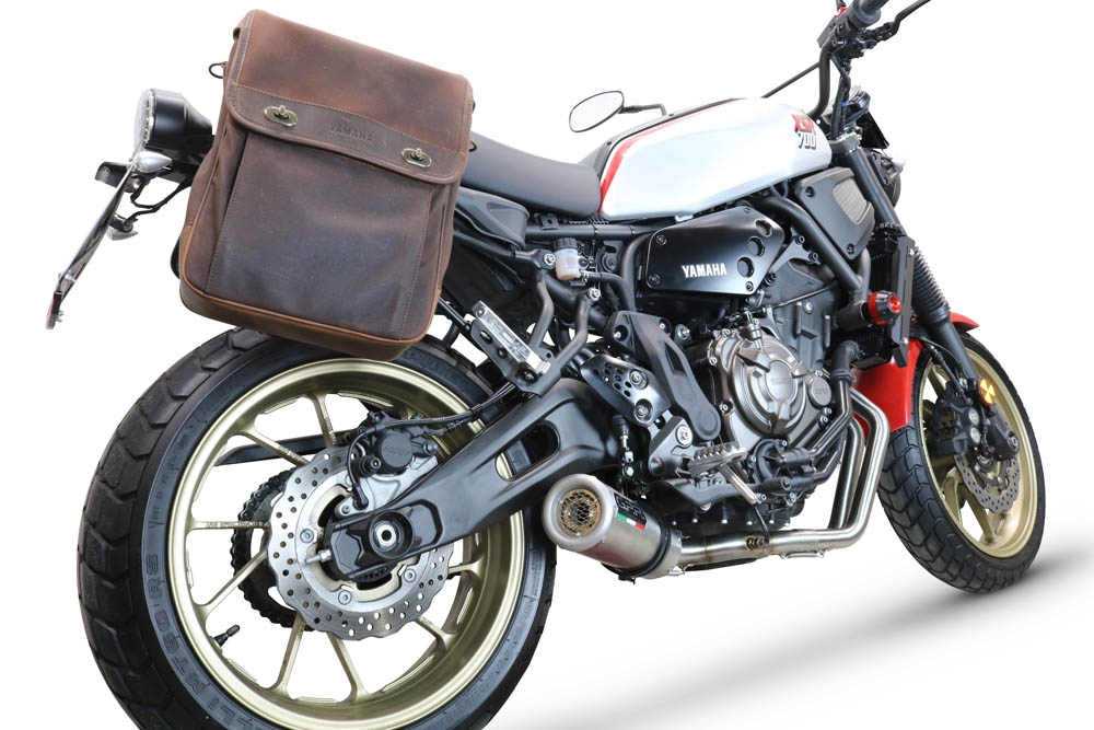 GPR auspuff kompatibel mit  Yamaha Xsr 700 2021-2024, M3 Inox , Racing-Komplettsystem-Auspuff, einschließlich Krümmer und abnehmbarem DB-Killer 