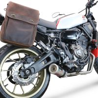 GPR auspuff kompatibel mit  Yamaha Xsr 700 2021-2024, M3 Inox , Racing-Komplettsystem-Auspuff, einschließlich Krümmer und abnehmbarem DB-Killer 